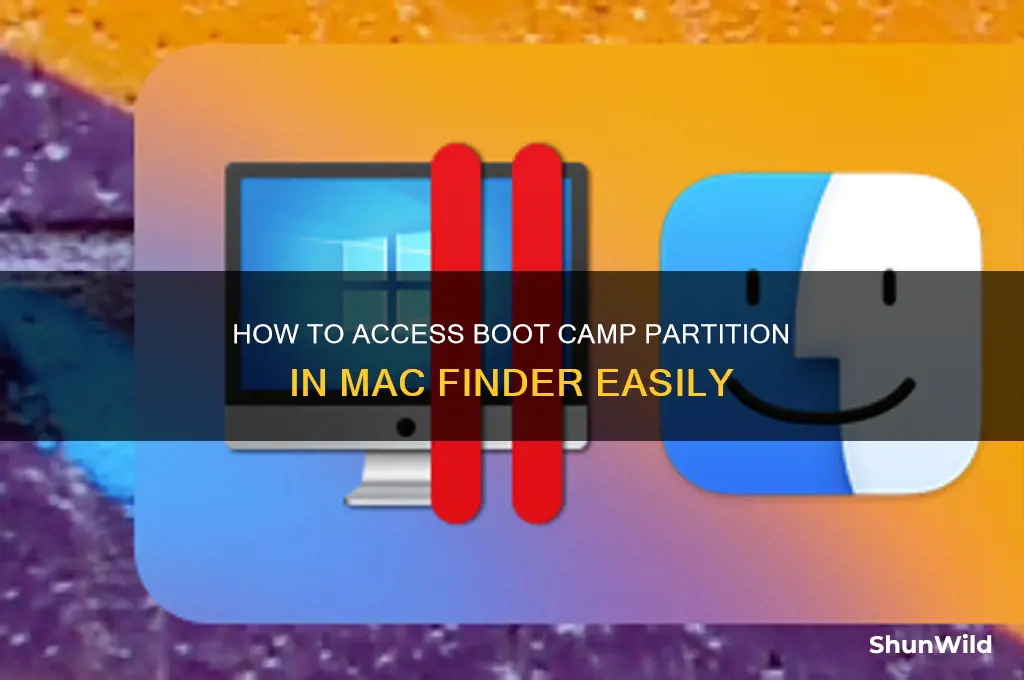 how to show boot camp in mac finder