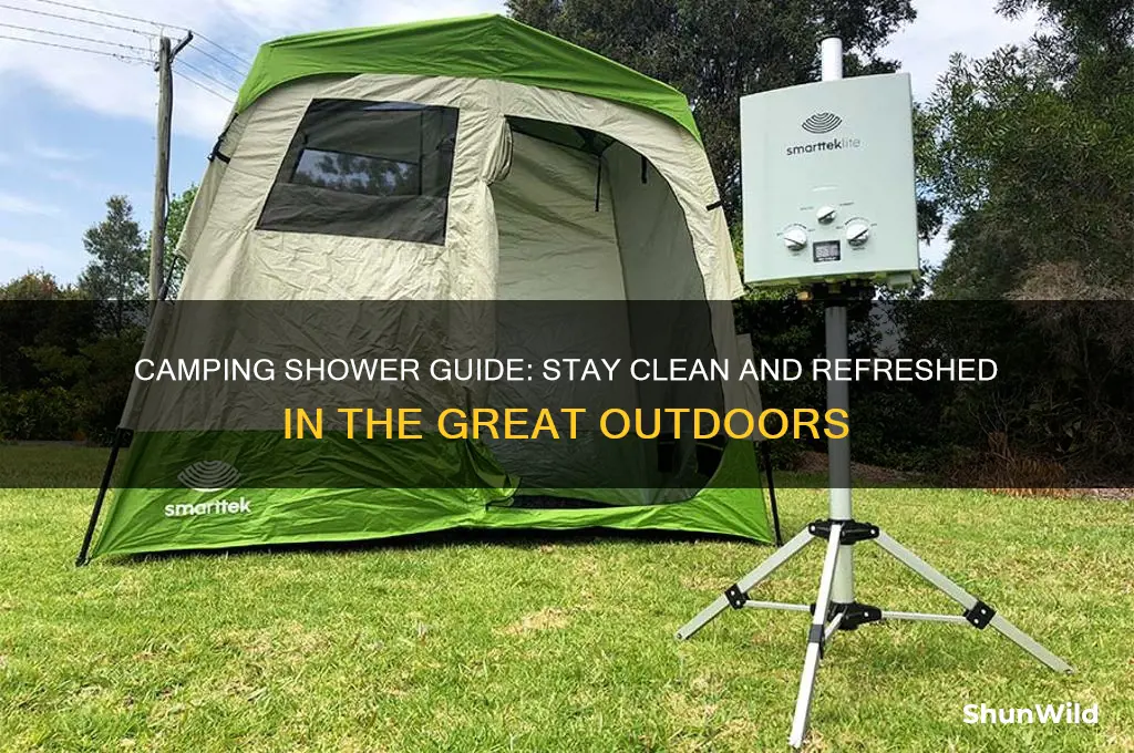 how to shower during camping
