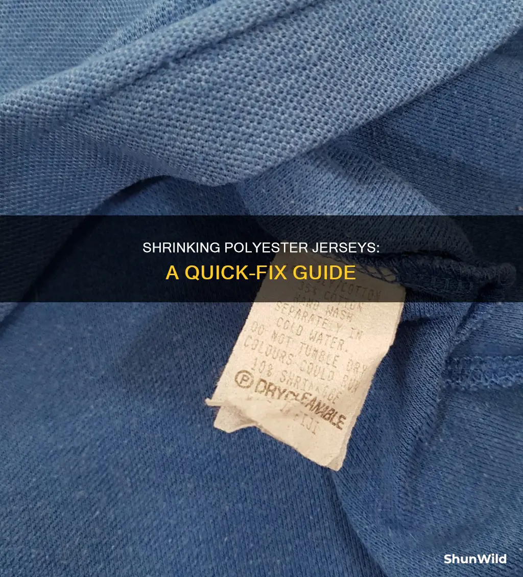 how to shrink 100 polyester basketball jersey