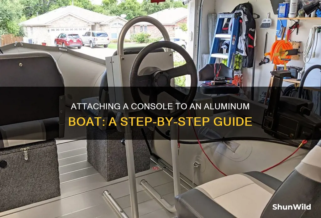 how to side console to aluminum boat