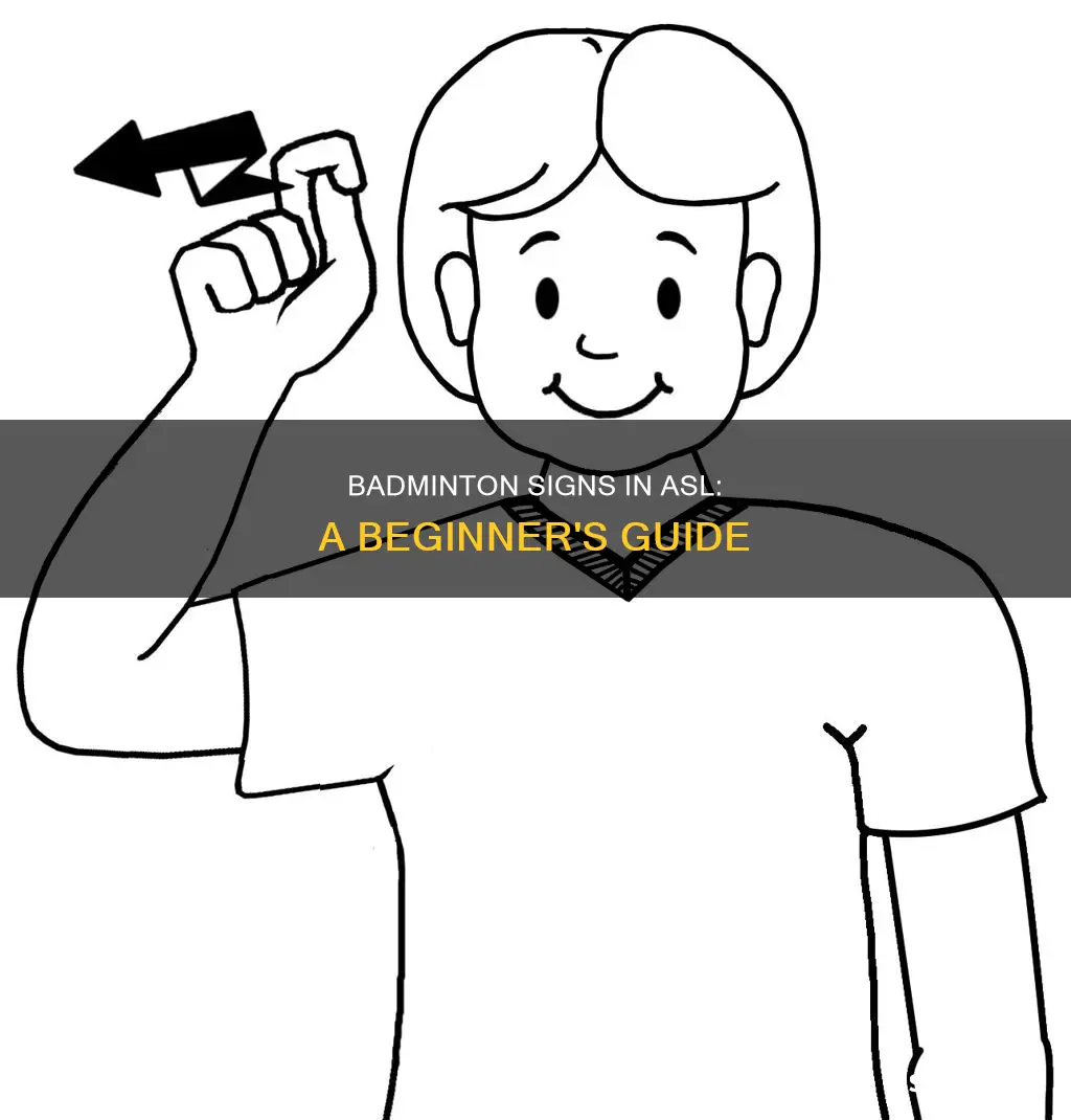 how to sign badminton in asl