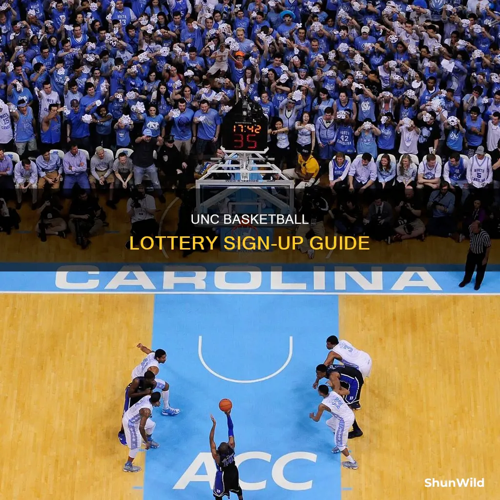 how to sign up for basketball lottery unc