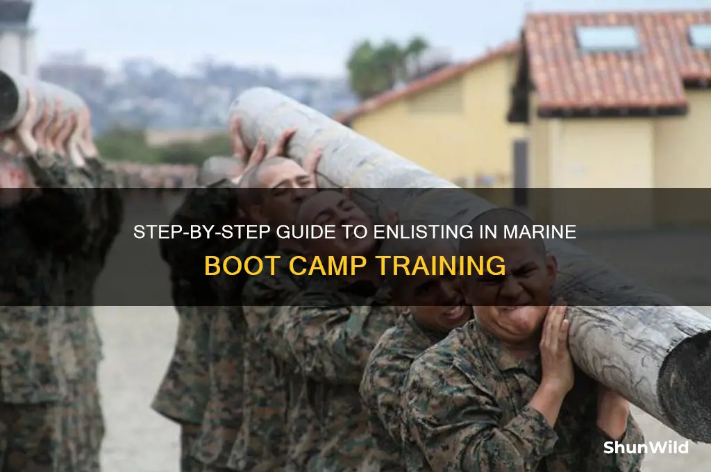 how to sign up for marine boot camp