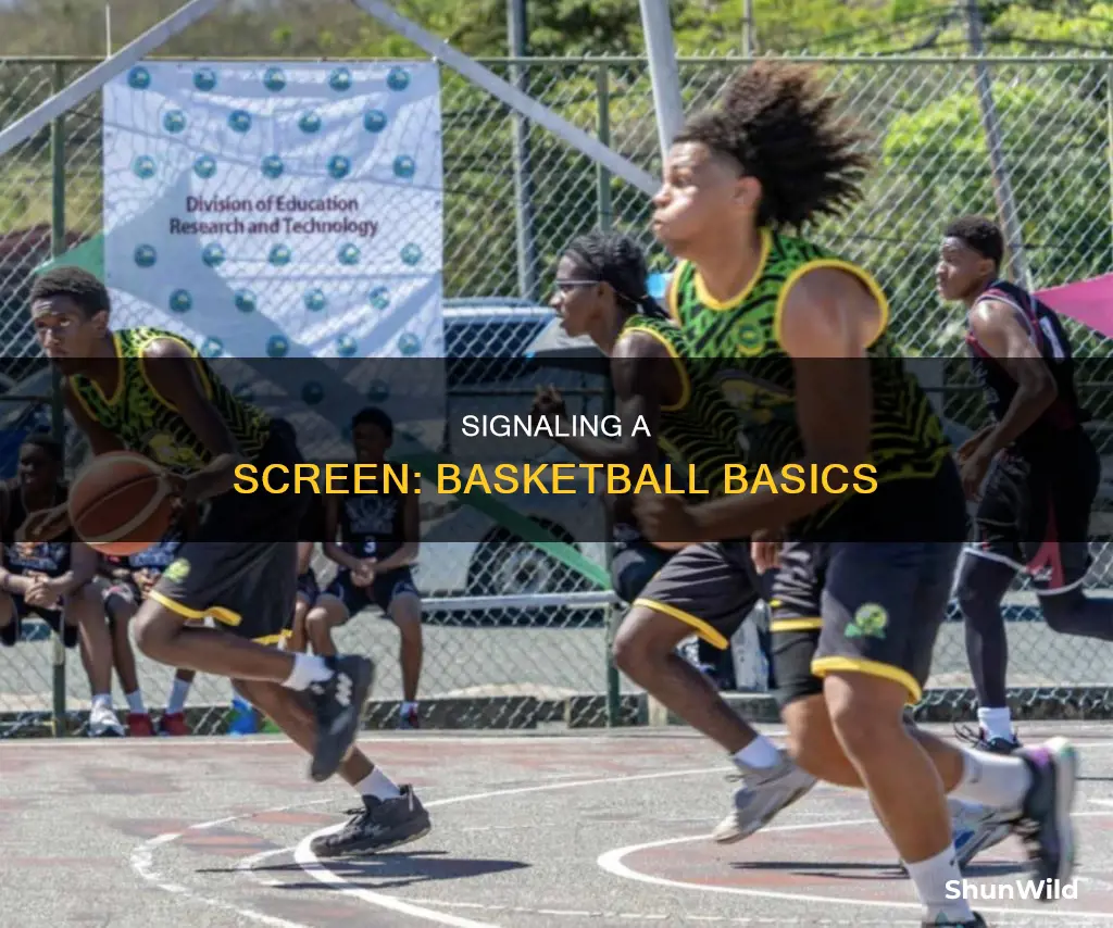 how to signal a screen in basketball