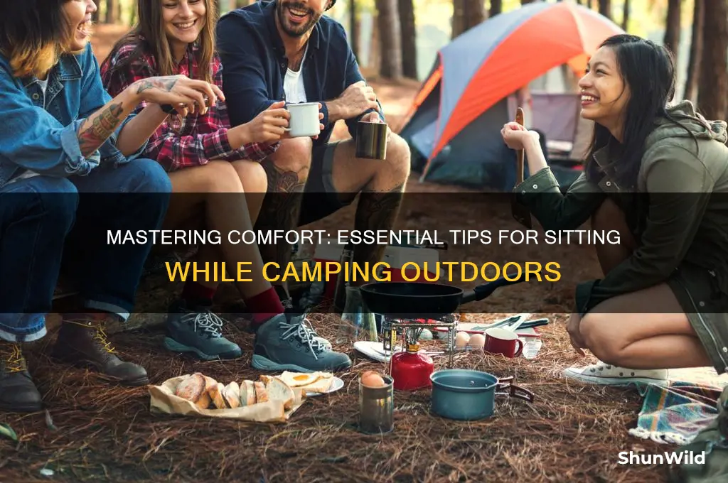 how to sit when camping