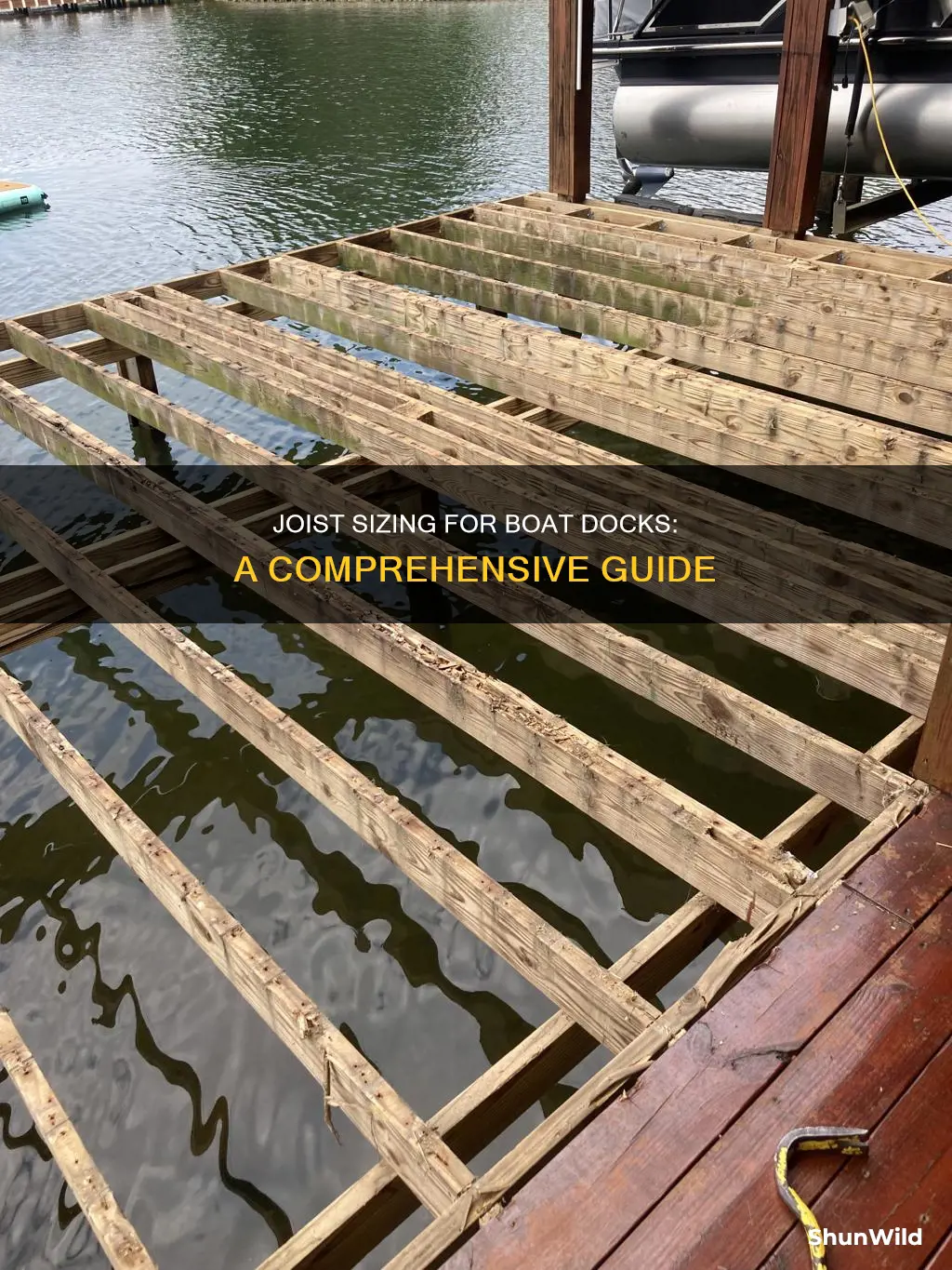 how to size a boat dock joist