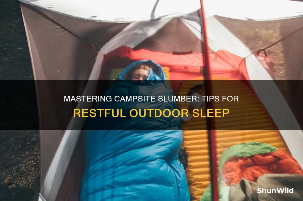 how to sleep at camp
