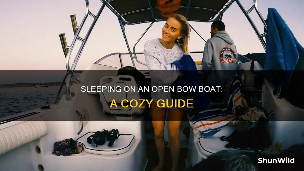 how to sleep on an open bow boat