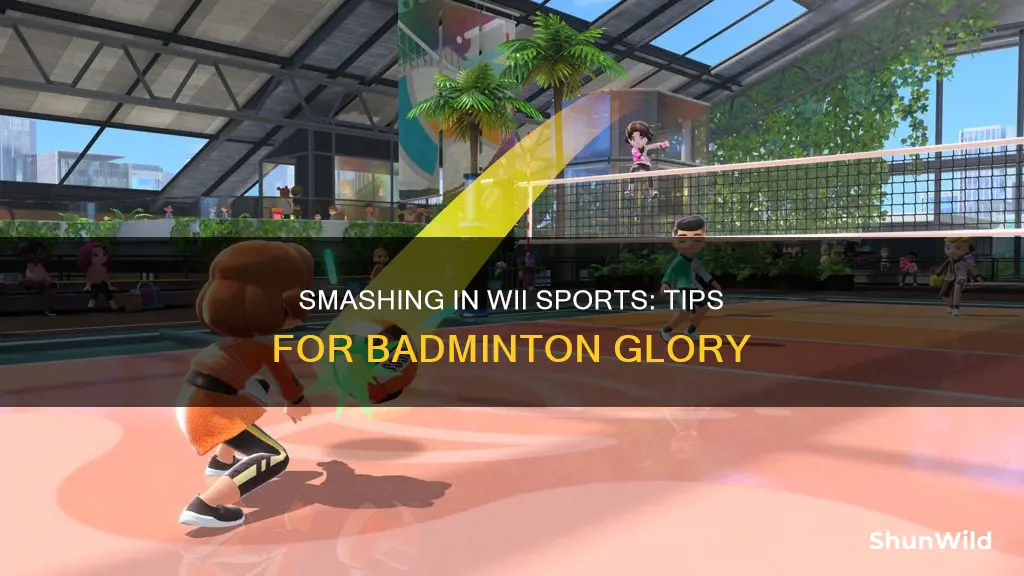how to smash badminton in wii sports nitendo switch