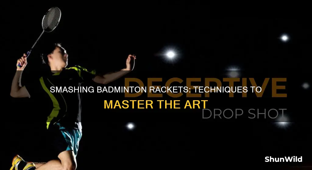 how to smash badminton racket