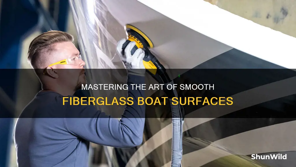 how to smooth fiberglass boat