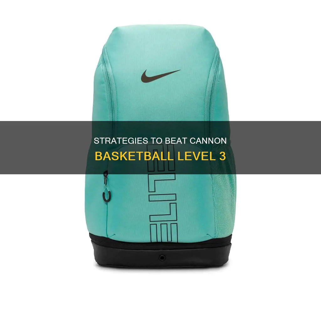 how to solve level 3 on cannon basketball