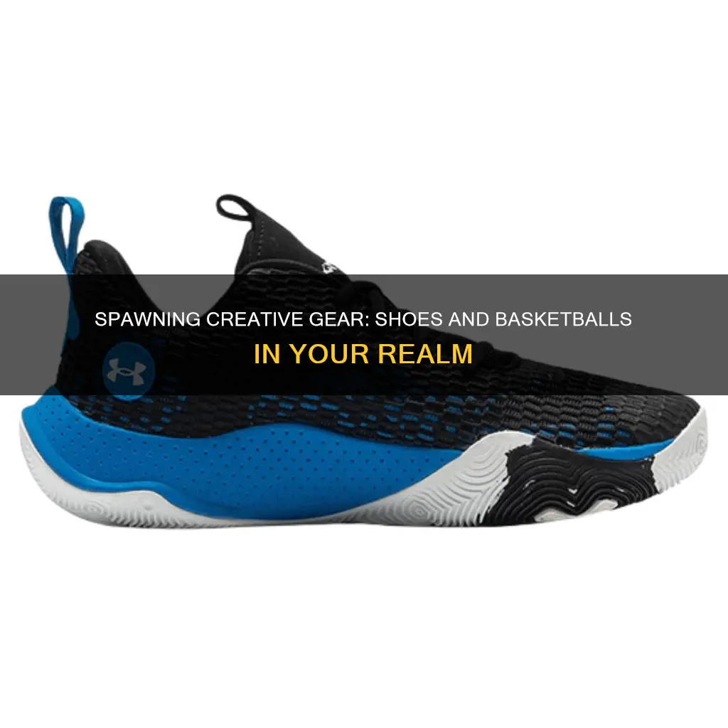 how to spawn shoes and basketball in creative