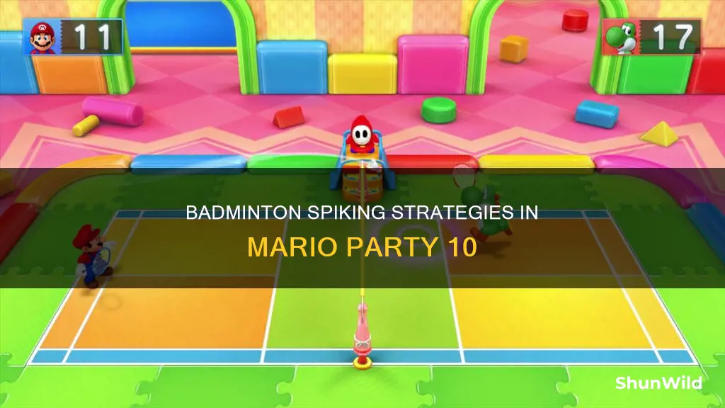 how to spike in mario party 10 badminton