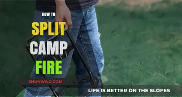 Mastering the Art of Safely Splitting a Campfire for Even Heat