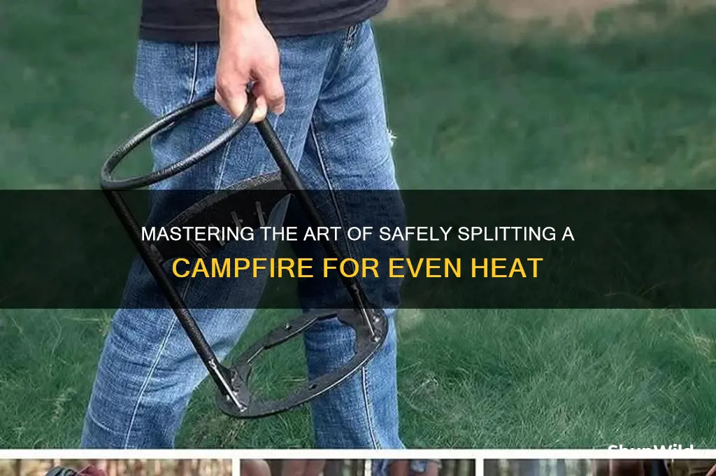 how to split camp fire