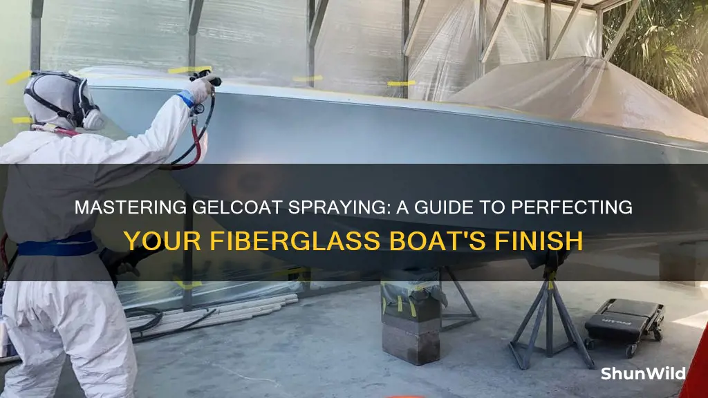 how to spray jelcoat on fiberglass boat