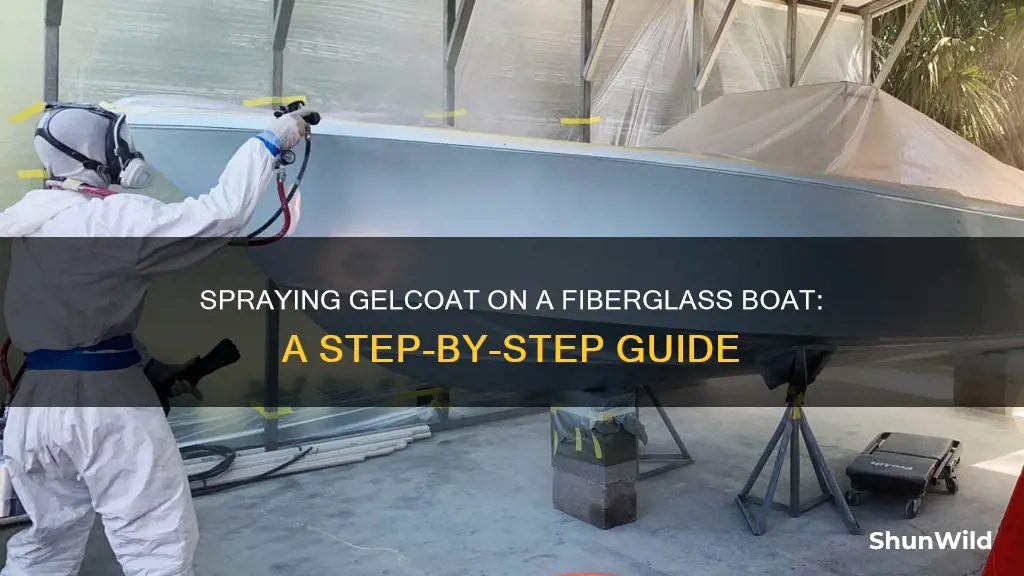 how to spray jelcoat on fiberglass boat
