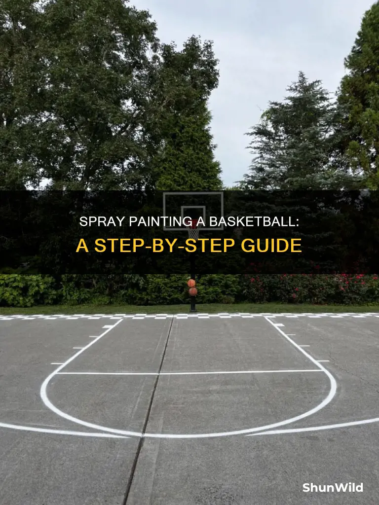 how to spray paint a basketball