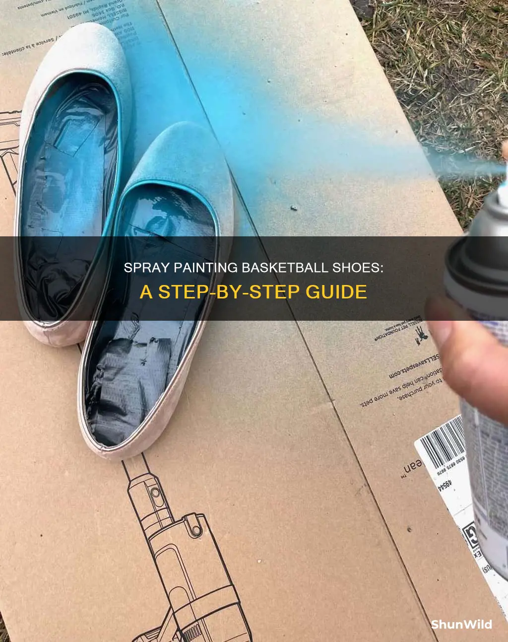 how to spray paint basketball shoes
