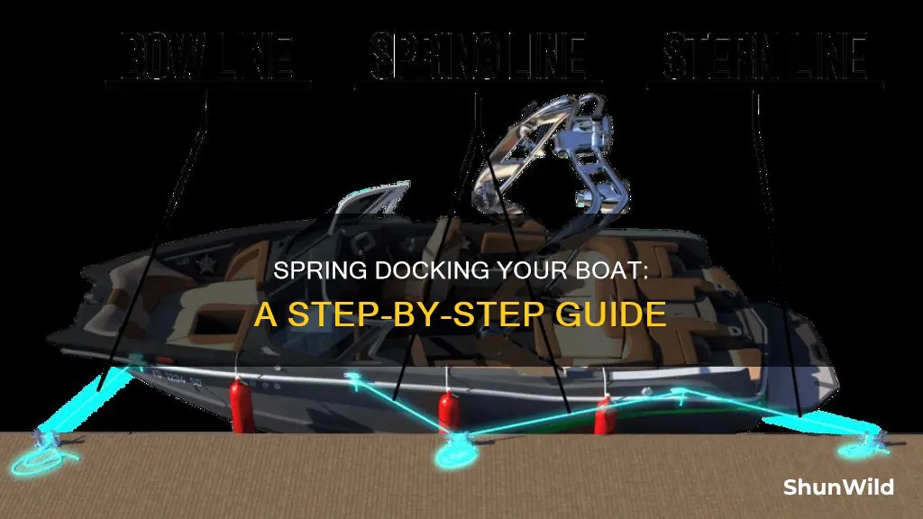 how to spring dock a boat