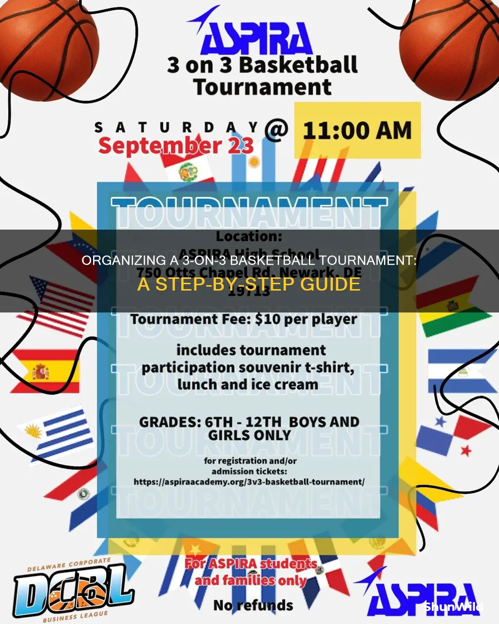 how to start a 3 on 3 basketball tournament