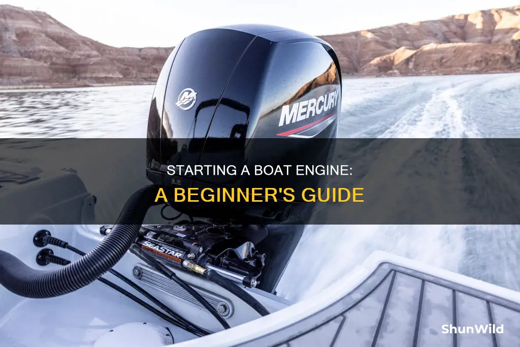 how to start a boat engine