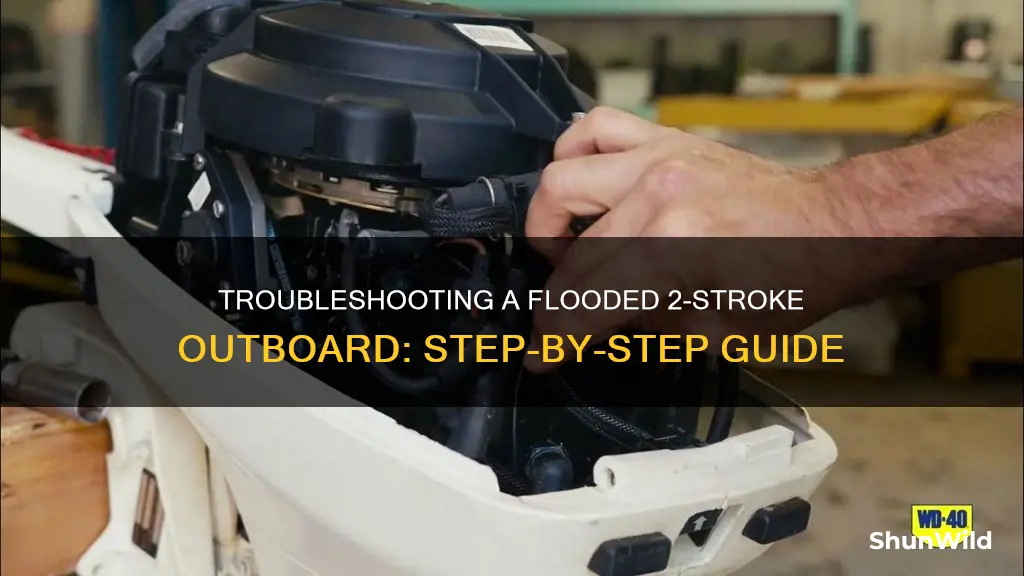 how to start a flooded 2-stroke outboard boat engine