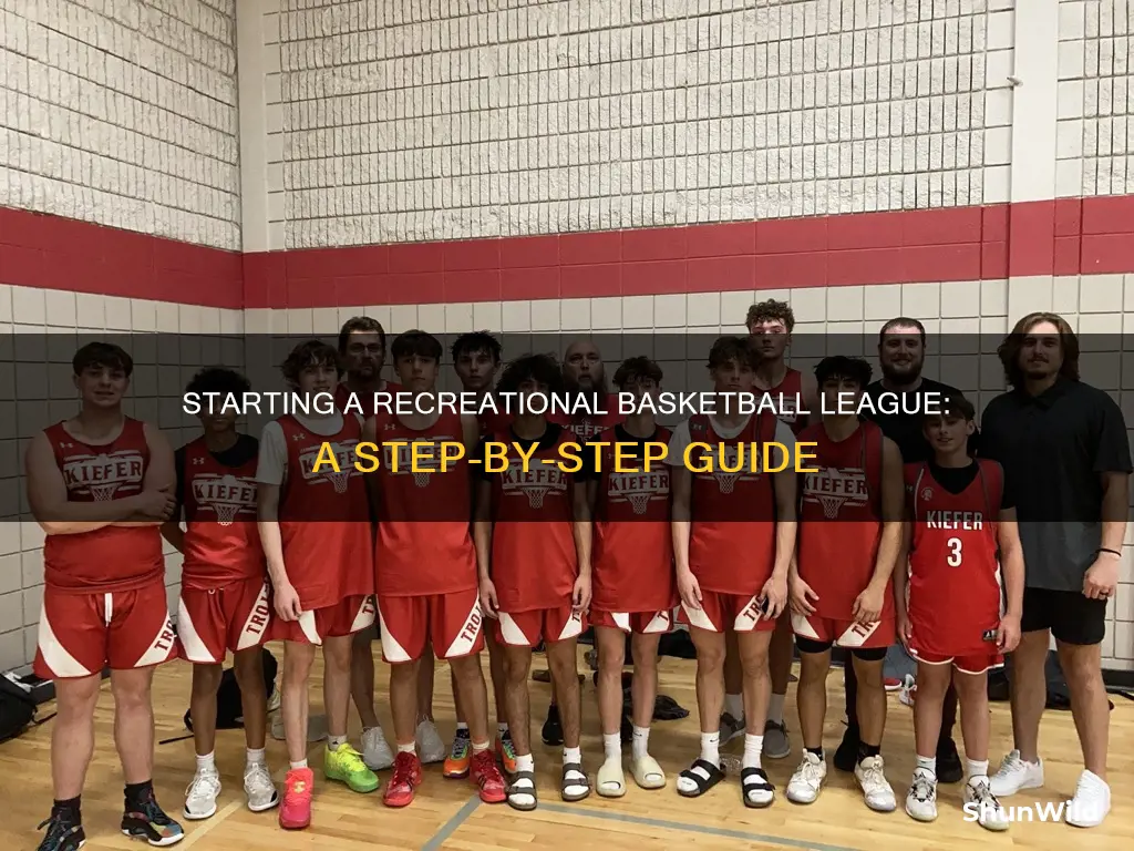 how to start a rec basketball league