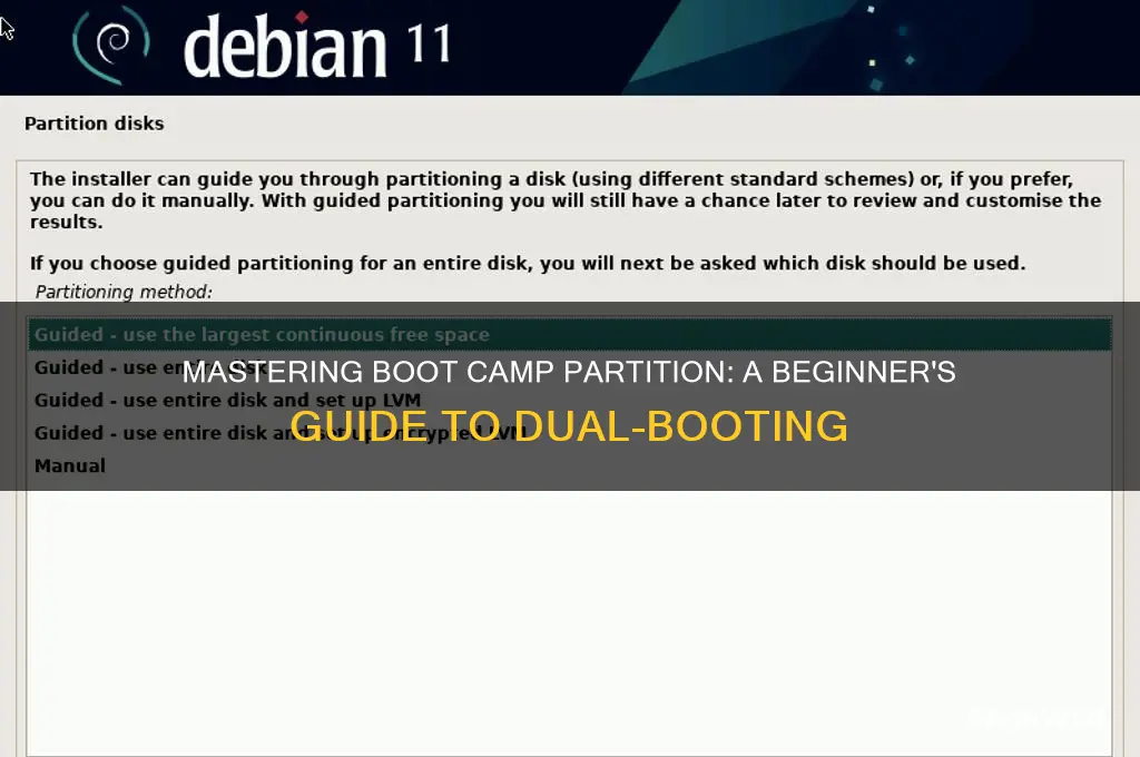 how to start boot camp partition