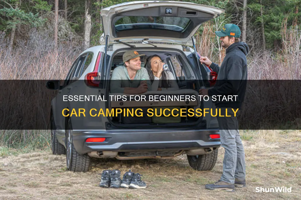 how to start car camping