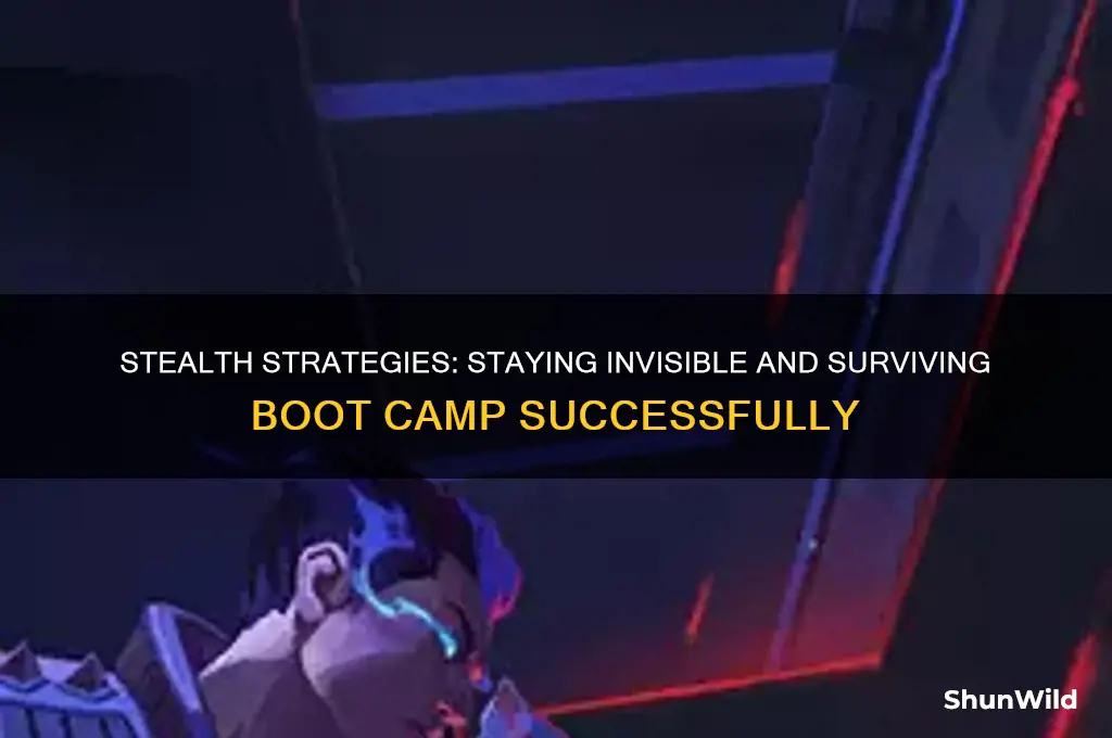 how to stay under the radar in boot camp