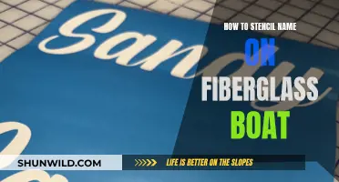 Stenciling Your Fiberglass Boat: A Guide to Personalization