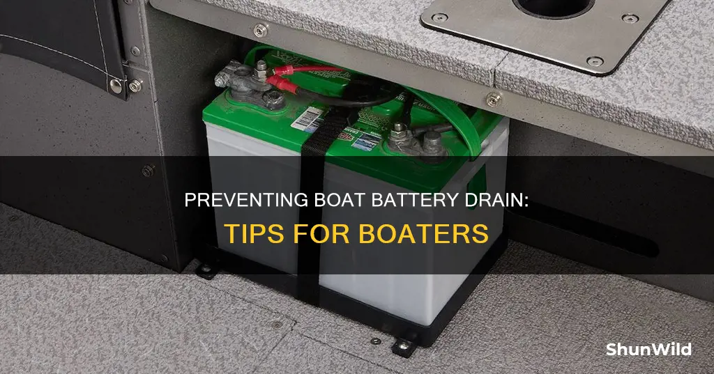 how to stop boat battery drain