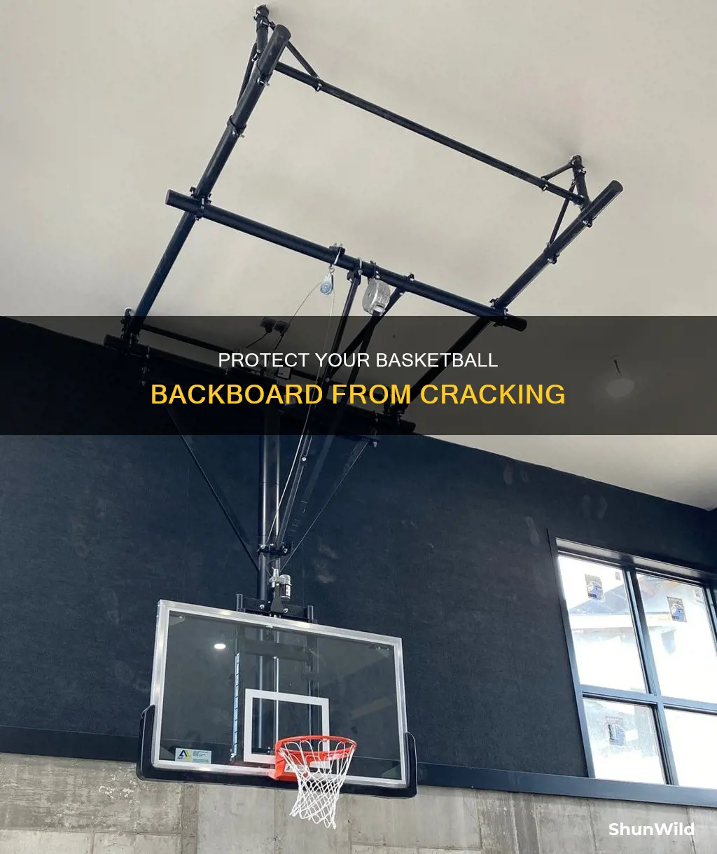 how to stop cracked basketball backboard
