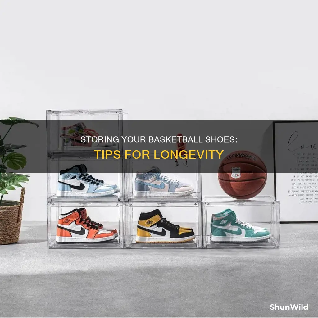 how to store basketball shoes