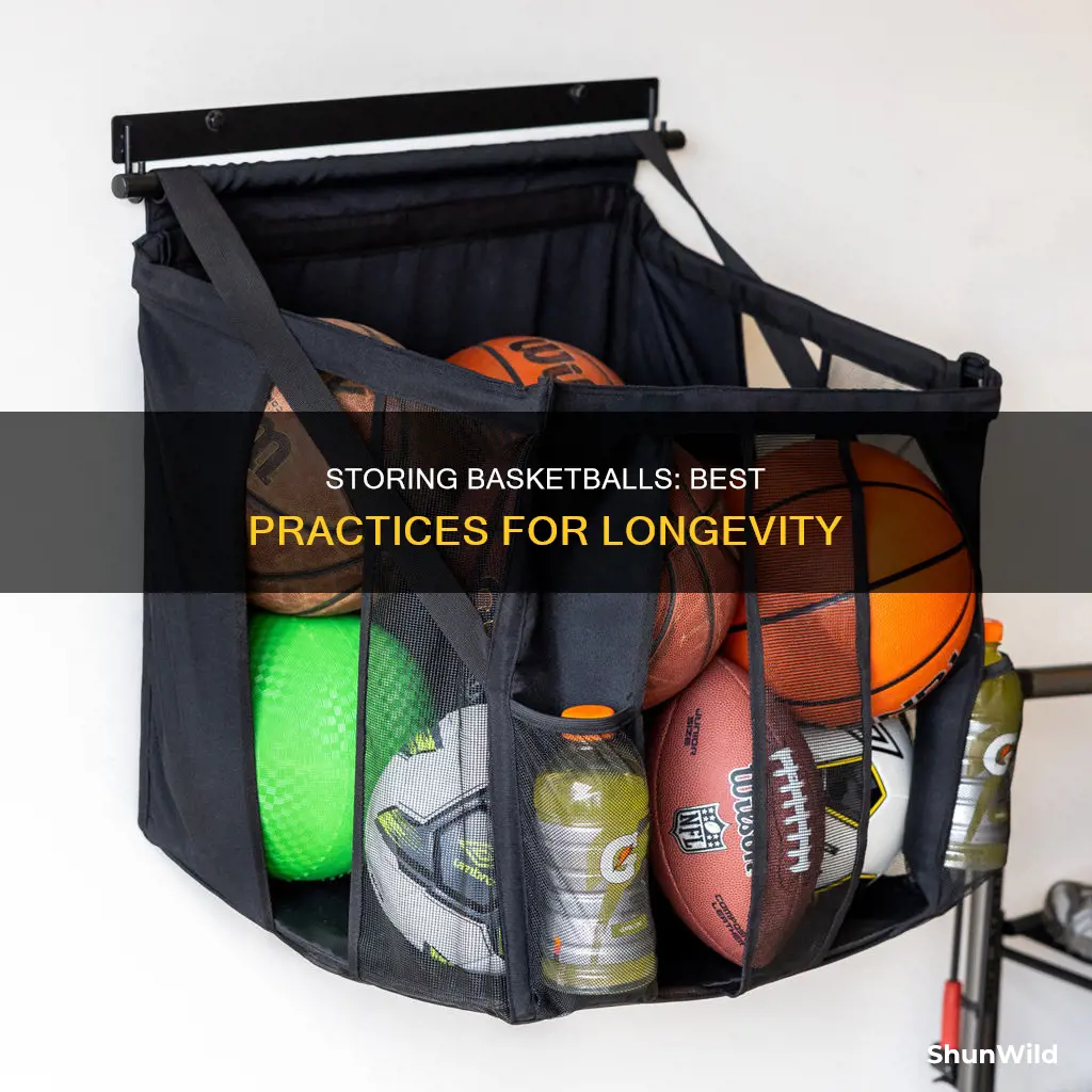 how to store basketballs