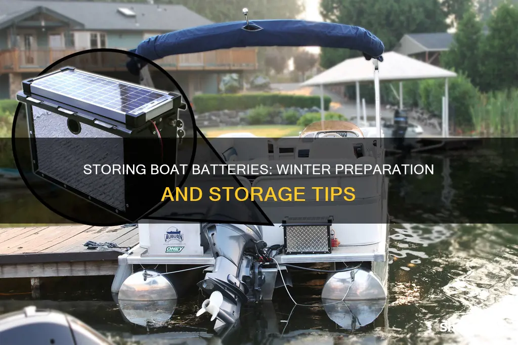 how to store boat batteries for the winter