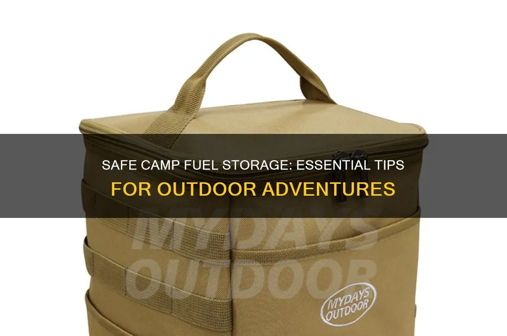how to store camp fuel
