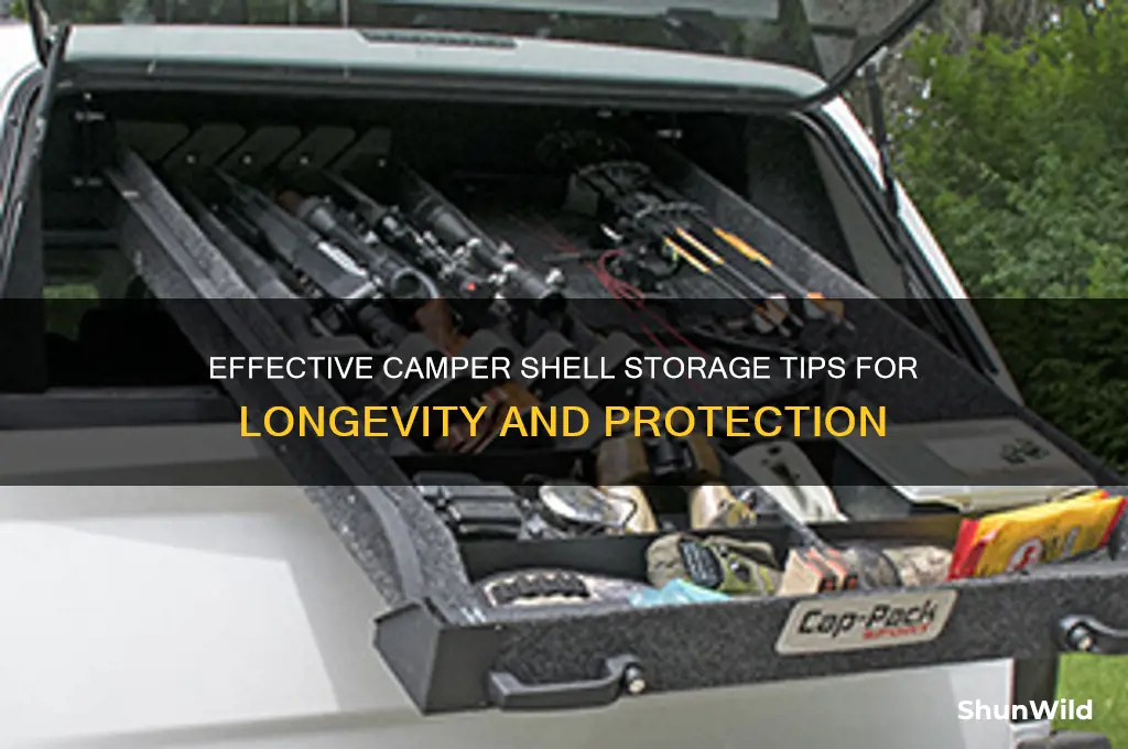 how to store camper shell