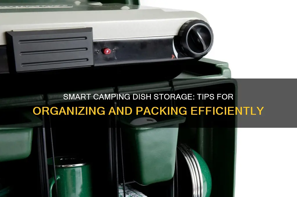 how to store camping dishes