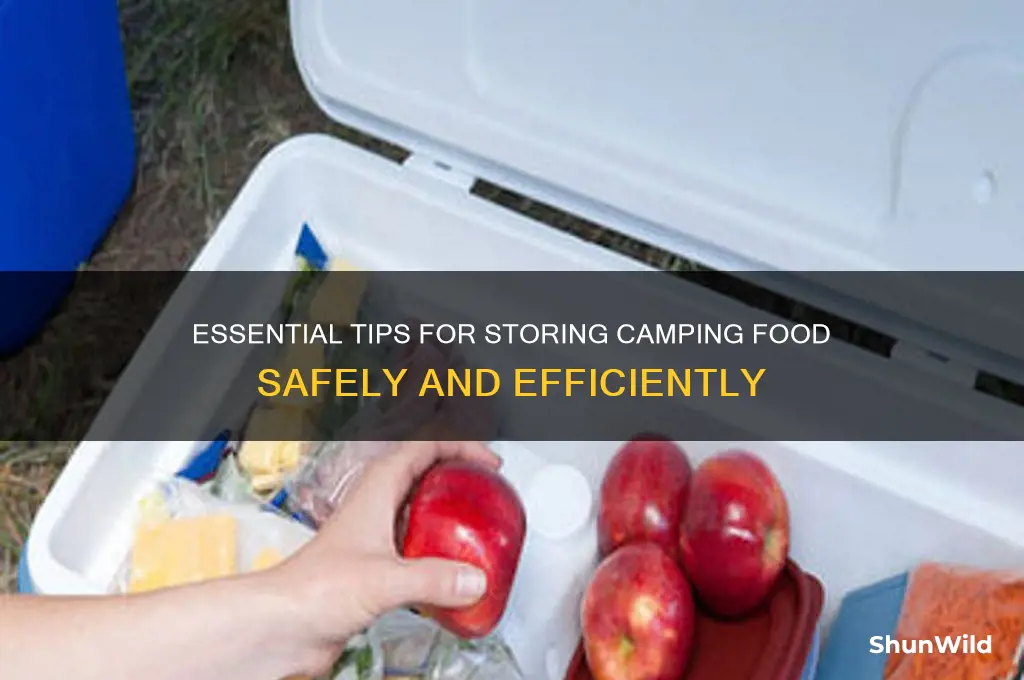 how to store camping food