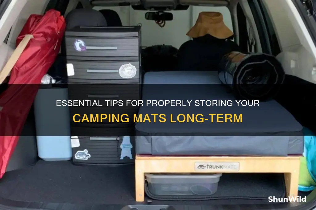 how to store camping mats