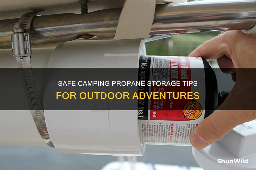 how to store camping propane