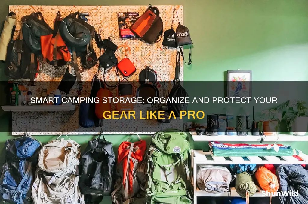 how to store camping supplies