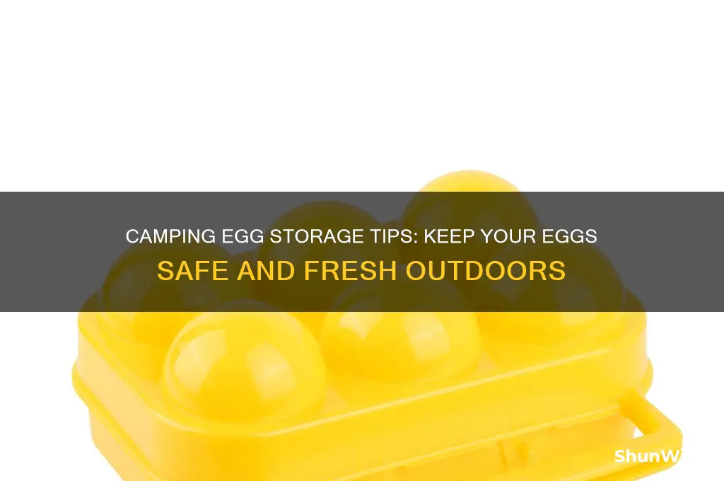 how to store eggs camping