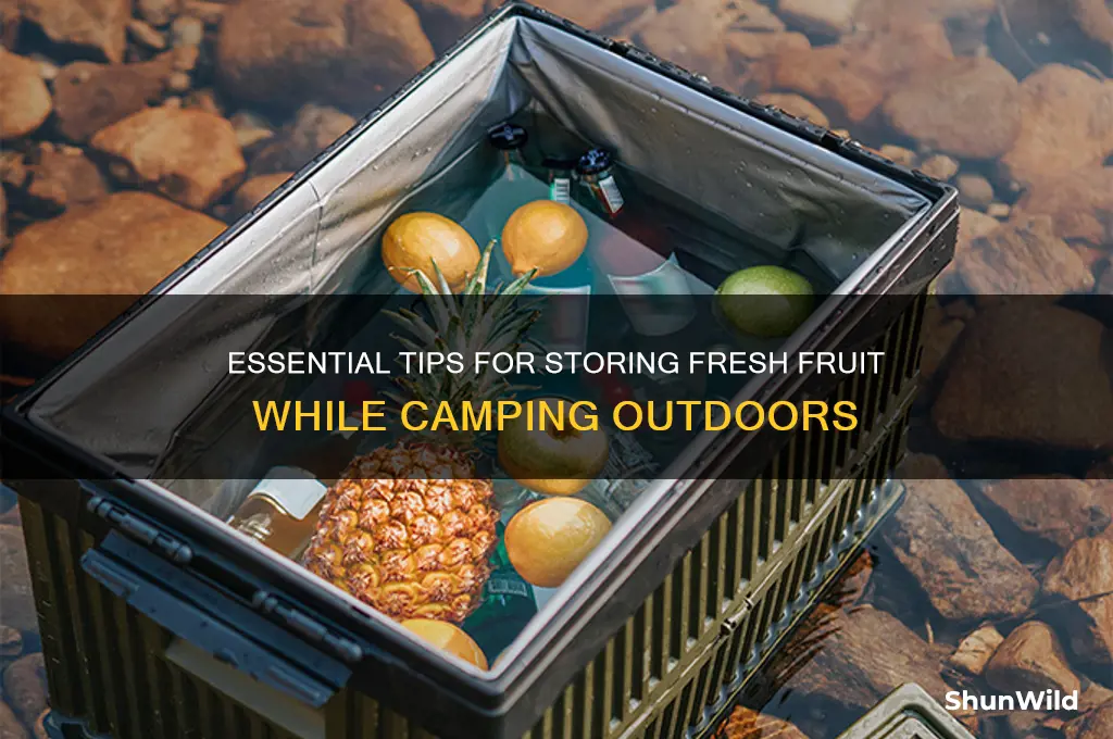 how to store furit camping