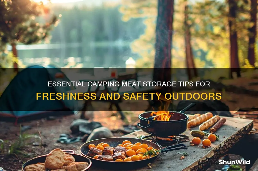 how to store meat camping