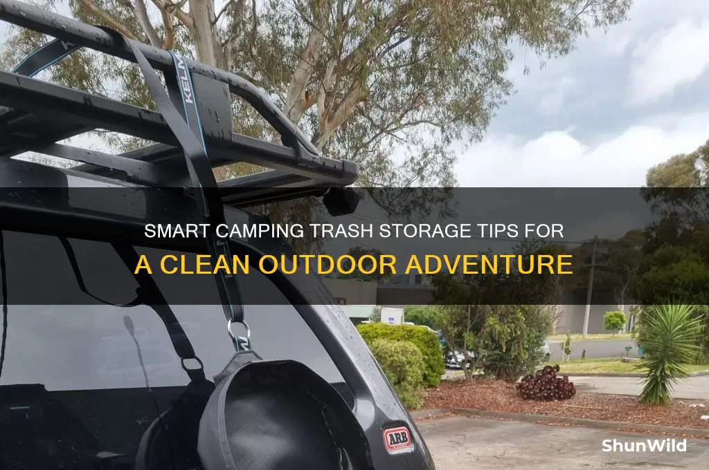 how to store trash camping