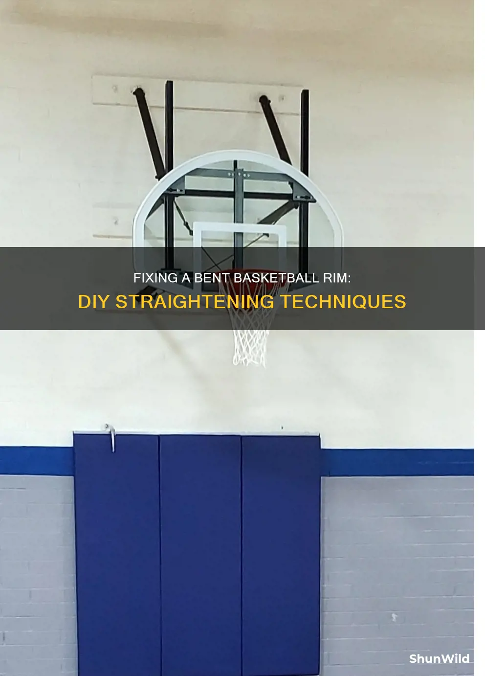 how to straighten a bent basketball rim